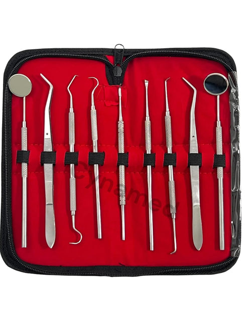 Premium Dental Tools, Plaque Remover for Teeth, Professional Hygiene Cleaning Kit, Stainless Tooth Scraper Set (SET of