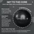 Tune Up Fitness Coregeous Ball | Psoas Release Tool for Abdominal, Belly & Lower Back Relief | Exercise Ball (Graphite)