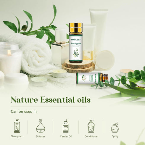 Essential Oils Set - 24 Pcs Aromatherapy Kit for Diffuser, Massage, Skin Care, Soap & Candle Making