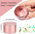 Pink Metal Pill Box Daily, Single Waterproof Travel Container for Purse, Cute Pill Holder Organizer, Big Size