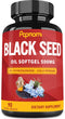 Premium Black Seed Oil Softgel - Supports Immune System, Heart, Digestive, Skin,