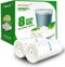 Clear Medium Garbage Bags, 8 Gallon Trash Bags, 110 Count Plastic Trash Bags for Bathroom