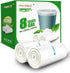 Clear Medium Garbage Bags, 8 Gallon Trash Bags, 110 Count Plastic Trash Bags for Bathroom