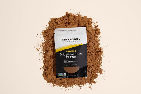 Terrasoul Superfoods Organic Five Mushroom Blend | Adaptogenic | USDA Organic, Vegan, Non-GMO, Gluten-Free | Reishi