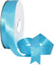 Morex Ribbon Double Face Satin Ribbon 7/8" X 50 YD Turquoise for Gift Wrapping, Birthday Gift Cards, Wedding Gifts