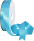 Morex Ribbon Double Face Satin Ribbon 7/8" X 50 YD Turquoise for Gift Wrapping, Birthday Gift Cards, Wedding Gifts