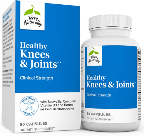 Terry Naturally Healthy Knees & Joints, 60 Capsules for Bone Health & Joint Flexibility