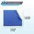 Microfiber Cleaning Cloth, 7x6'' Microfiber Cloth, Pack of 6 Blue Lens Cleaning Wipes