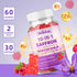 Gummies D3, B6, 60 Count Saffron Supplement for Kids & Adults Supports Antioxidant Function with Ashwagandha