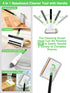 Nicecastle 4-in-1 5 1 Baseboard Cleaning Tool with Handle Reusable Pads Stiff Bristle Brush Carpet Rake for Pet Hair