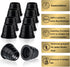 10 Pcs Hookah Grommet Thick Silicone Rubber Grommet for Ceramic, Clay Bowls Thick (Black)