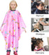 Kids Haircut Cape: Waterproof Barber Cape Cover, Unicorn Hair Cutting Cape for Girls with Adjustable Snap Closure