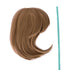 MapofBeauty 12 Inch/30cm Fashion Lady Short Straight Flat Bangs Bob Wig, Light Brown