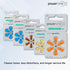 powerone Size 13 Hearing Aid Batteries, Zinc Air P13, Pack of 60