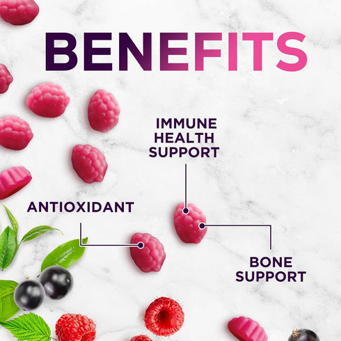 Zinc Immune Support Supplement 50mg, 60 Gummies - Max Strength for Radiant Skin & Immune Health, Vegan