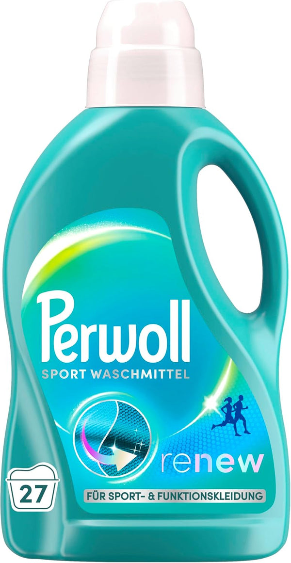 Perwoll Sports Detergent (1 x 27 Wash Loads) | Gently Cleans, Removes Bad