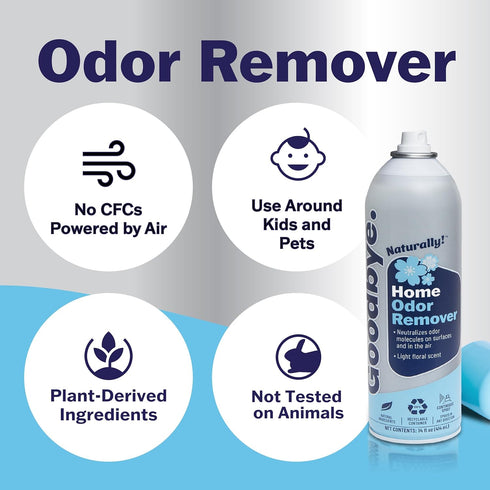 Goodbye Naturally Home Odor Remover, Odor Neutralizer Spray, 14 oz Continuous Spray Cans