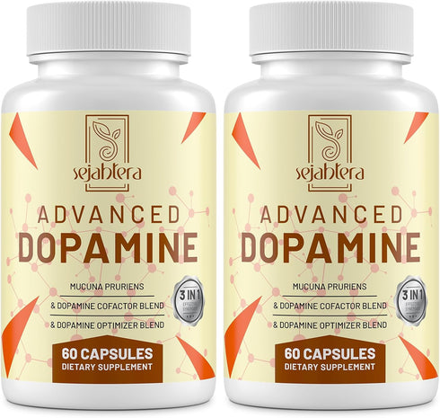 Dopamine Supplement - Mucuna Pruriens Seed Extract, Premium Vitamins, Minerals, and Natural Plant Extracts for Mental