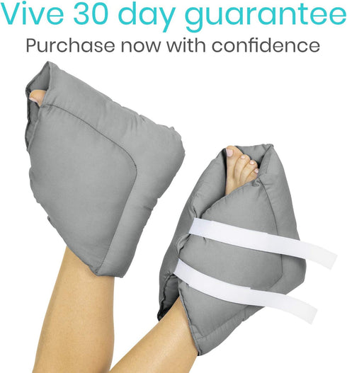 Xtra-Comfort Heel Protector Cushion (Pair) - Foot Boot for Swollen Feet, Sore Ankles, Pressure Ulcers, Sleeping