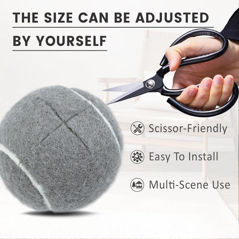 Dekafri 4pcs Tennis Balls For Walkers Pre Cut Walker Tennis Balls Precut For Seniors, Pre-Cut Ball For Walker Feet