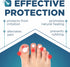 Homergy Original Soft Gel Toe Cap, 6 Small Toe Protectors for Women & Men, Relief from Missing/Ingrown Toenails