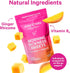 Pink Stork Morning Sickness Sweets, Organic Mango Ginger Candy with Vitamin B6 - 30 Wrapped Drops
