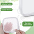 Weewooday 4 Pcs White Mesh Makeup Bag, Mini Portable Cosmetic Travel Toiletry Pouch with Zipper for Daily Accessories