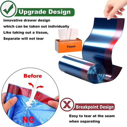 TYBONDER 4-6 4 5 Kitchen,Bathroom,Office(80 Counts) Small Trash Bags Gallon,Extra Thick & Strong Gallon Garbage Bags