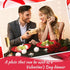 LOVSME 40Pcs Valentine's Day Paper Plates, Heart Party Disposable Dinnerware Plates and Napkins, Happy Valentines Day