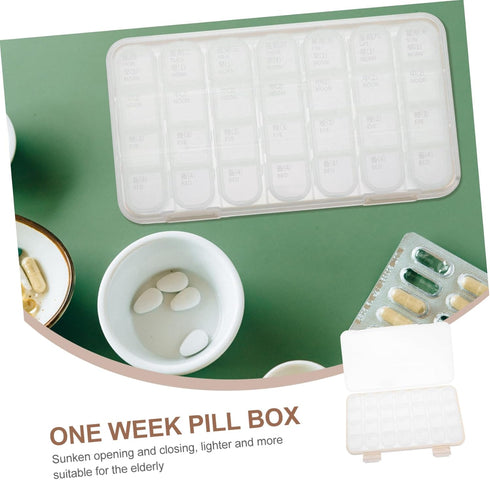 Portable Weekly Pill Organizer for Daily Medication