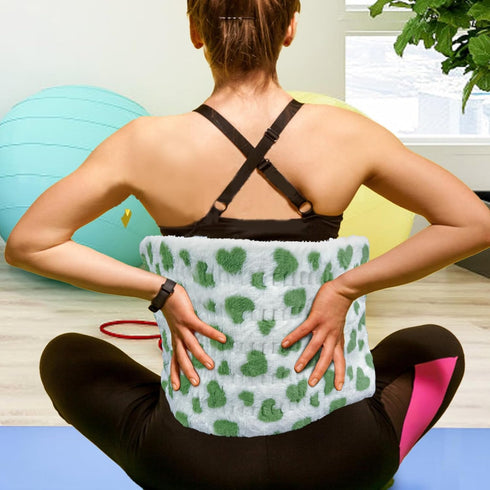 12" x 24" Heating Pad for Back Pain Relief, Electric Heating Pad with 12 Heat Settings, Machine Washable, Green