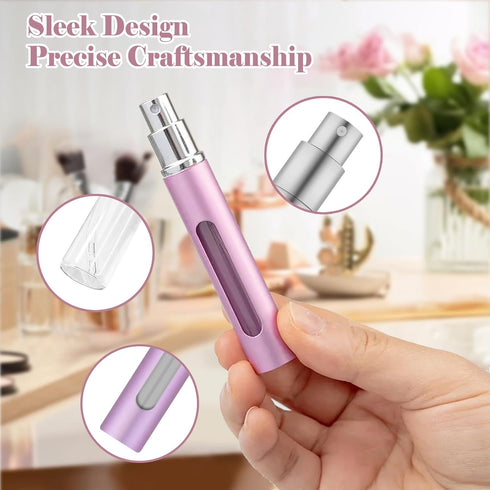 YOCASII 4PCS Perfume Atomizer - Refillable Mini Spray Bottle Travel, Cologne Travel Bottle, Vacation Essentials for