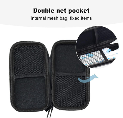 Tuciyke 2 Pack Gray Tampon Storage Bag, Zipper Holder for Feminine Products, Portable Period Pouch for Women, Girls