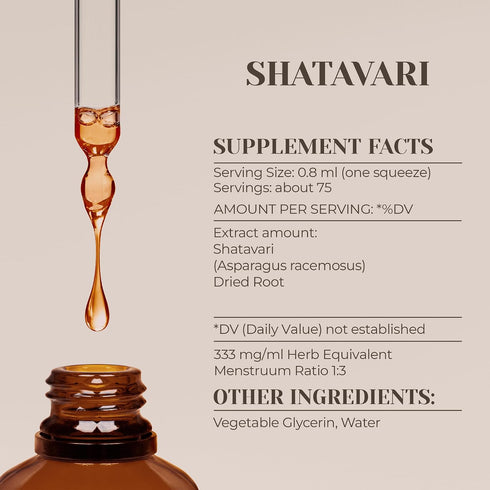 Immune 100% (2 oz) Shatavari Alcohol-Free Natural Tincture Extract, System Booster, Liquid Drops Made from fl