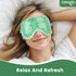 NEWGO Cooling Eye Mask Gel, Cold Eye Mask for Puffy Eyes, Eye Ice Pack for Stress Relief - Green