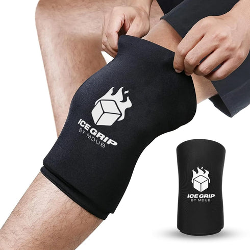 Hot & Cold Therapy Ice Sleeve (Large) - Reusable Gel Pack for Recovery & Pain Relief for Knee, Calf, Elbow, Ankle, Arm,