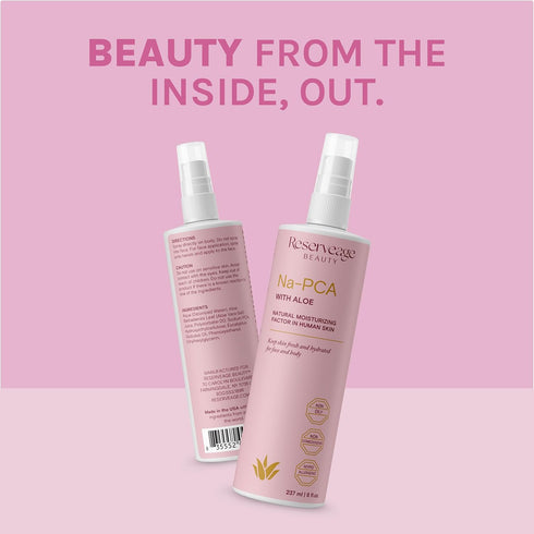 Reserveage Na-PCA Spray with Aloe Vera, Moisturizing Body Lotion for Dry Skin, Anti-Aging Face Moisturizer, 8 Fl Oz