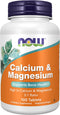 NOW Foods Supplements, Calcium & Magnesium 2:1 Ratio, 100 Tablets, High Potency, Supports Bone Health