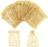Staruby Organza Gift Bags 100Pcs, Gold Sheer 4x6 Inch Favor Bags for Wedding Party Favors