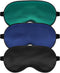 Silk Sleep Mask with Adjustable Strap, Satin Blackout Blindfold for Men & Women, Comfortable Eyeshade for Night Sleep