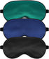 Silk Sleep Mask with Adjustable Strap, Satin Blackout Blindfold for Men & Women, Comfortable Eyeshade for Night Sleep