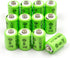 Lunggwey (12-Pack) 1/3AAA 1.2V 150mAh Ni-MH Button Top Batteries Compatible with Solar Lights,