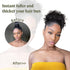 Oseti Curly Hair Bun Brown Hair Accessories Faux Bun Clip in Ponytail Hair Extensions for Black Women Large Curly Hair Buns Hair Piece Synthetic Messy Bun Hair Pieces for Women Updos (4#)