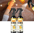 Natural Beeswax Spray, Multipurpose Furniture Polish and Wood Floor Cleaner, 2pc x 120ML
