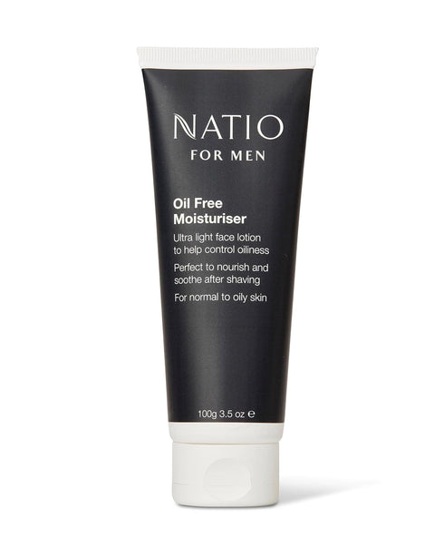 Natio Oil-Free Face Moisturizer for Men, 3.5 oz - Aloe Vera, Shea Butter - Normal to Oily Skin