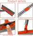 Window Squeegee for Window Cleaning - 2 in 1 Car Window Tool with Extension Pole, Shower Squeegee