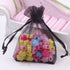 Wudygirl 100pcs Sheer Black Organza Bags - Drawstring Wedding Party Favor Jewelry Storage Sachets, 3.9 by 4.7 inches