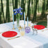 Xjoviative 50 9 Inch, 9 INCH) Pcs Red Paper Plates Scalloped Paper Plates Disposable Cake Dessert Dinner Plate