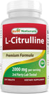 Best Naturals L-Citrulline 2000mg/Serving, Non-GMO, Gluten Free, 120 Tablets