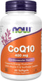NOW Foods CoQ10 400 mg, Pharmaceutical Grade, All-Trans Form, 60 Softgels